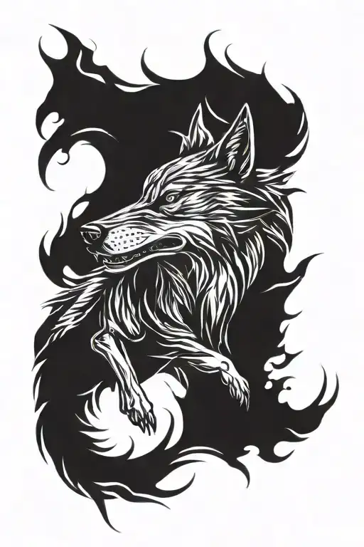 Alfa Wolf Angry Wolf