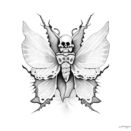 Dark Skull Moth