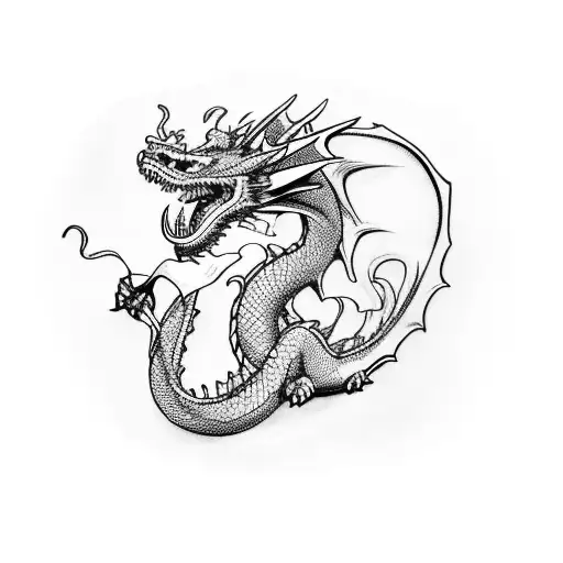 Dragon Eating Knight