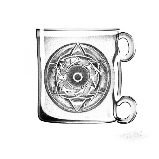 A Beer Mug And A Wine Glass Forming A Yin And Yang Symbol