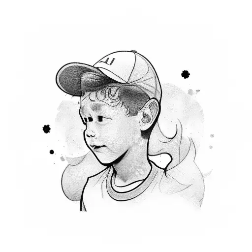 Child In A Football Pitch