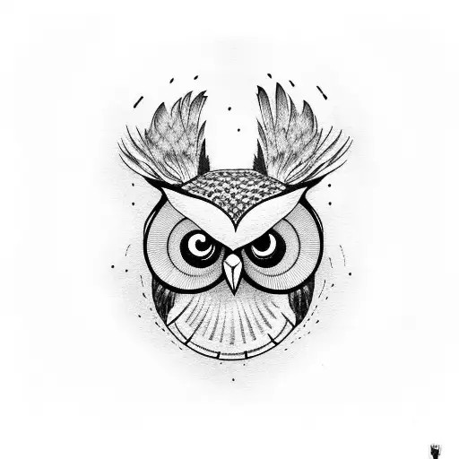 Owl With Baby Foot Inside It