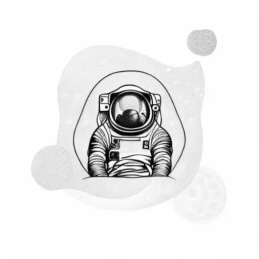 Astronaut With Butterfly