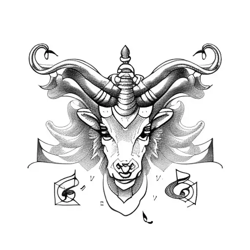 Capricorn Aries Gemini With Music Symbols