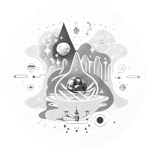 A Cosmic Orchestra Playing Music In Outer Space