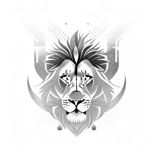 Combine A Basketball And A Lion In A Dynamic Pose