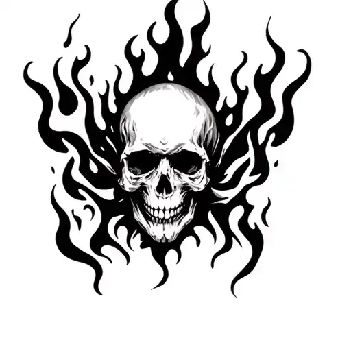 Skull And Fire