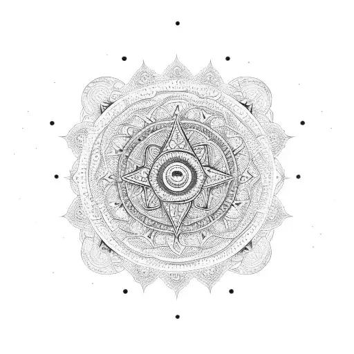 Mandala Dark Astract
