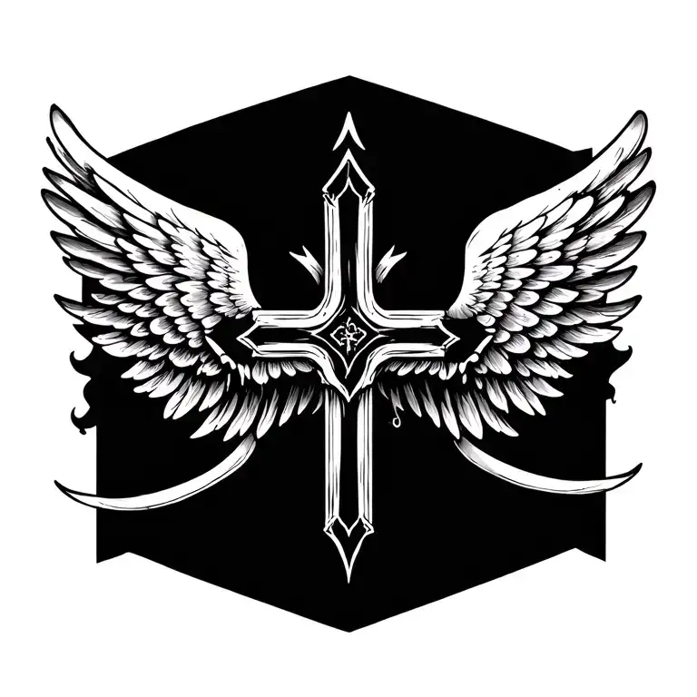Cross With Wings