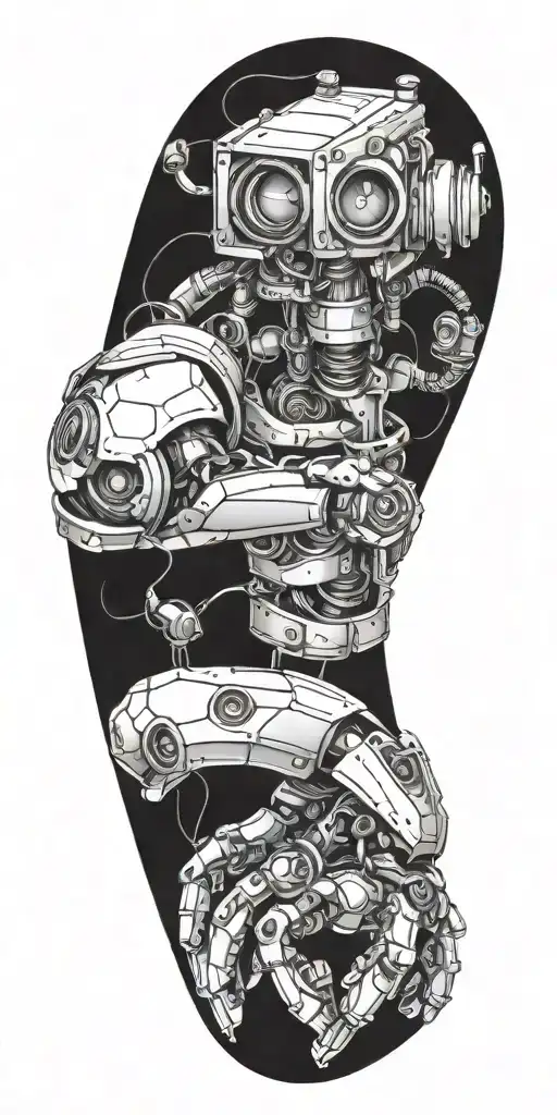 Robot Arm Sleeve Tatto