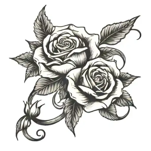 Hand Rose Intertwined