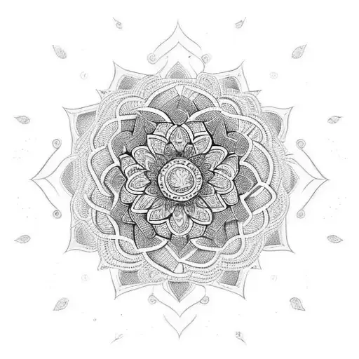 Intricate Mandala Design Incorporating Elements Of Nature
