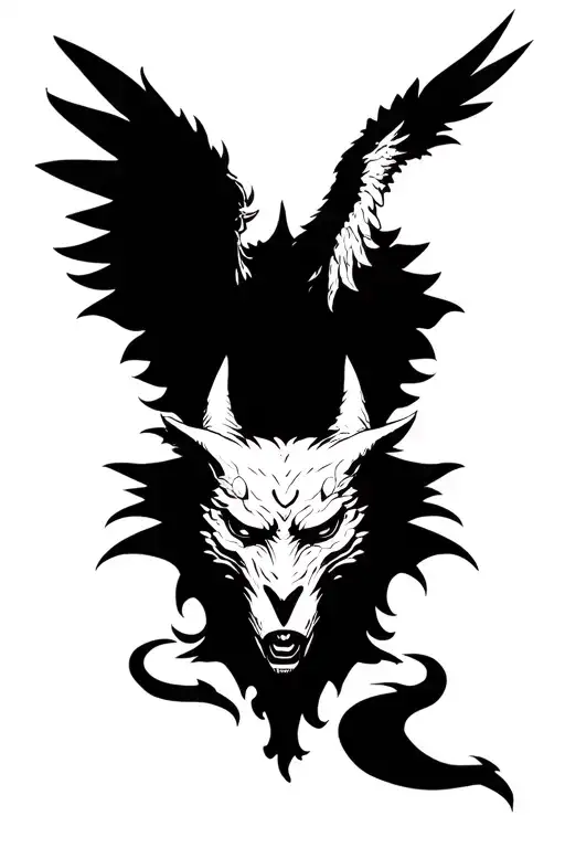 Cyrberus With Three Head And Each Of The Faces Representing See No Evil Speak No Evil Hear No Evil