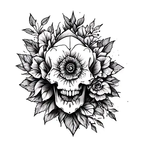 Medium Size Tattoo Design Combining Elements