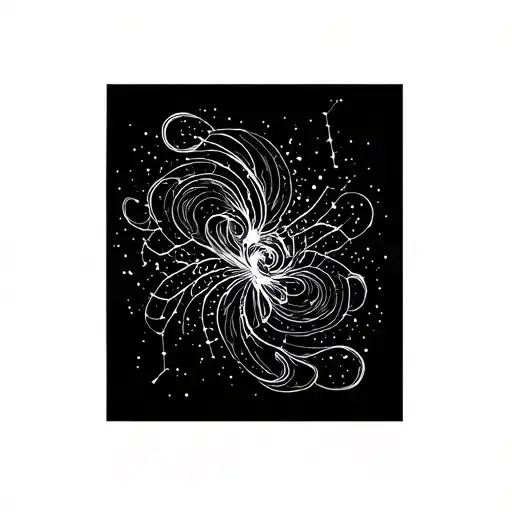 A Constellation Of Swirly Lines