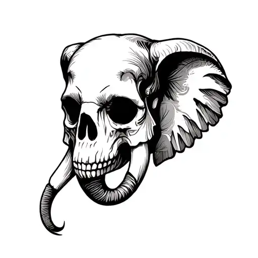 Skull Elephant Head