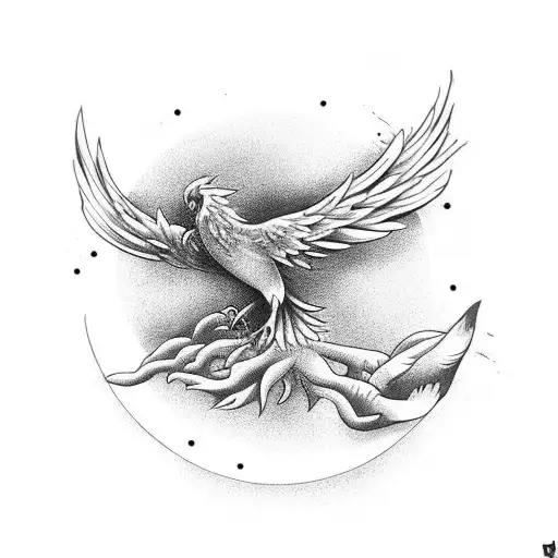 Phoenix On Right Arm