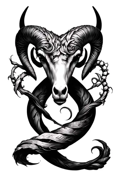 Aries And Cancer Zodiac Sign Intertwined