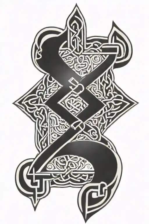 Celtic Runes Intertwined