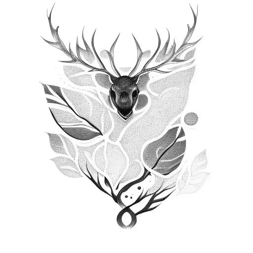 A Coffee-themed Tattoo Incorporating Nature Elements