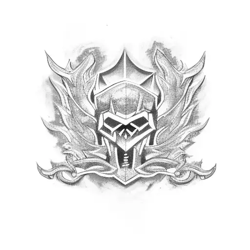 Black Camaro Car With Green Flames From The Bottom