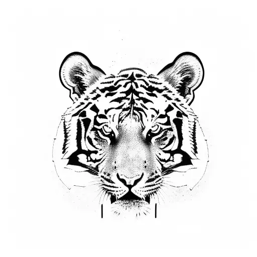 A Tiger Playing A Guitar On Mars