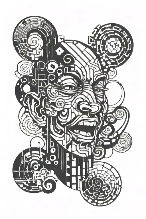 Oracle Matter Laughing Face Abstract