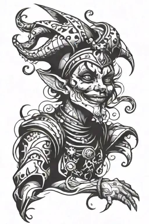 Oracle Matter Laughing Jester Abstract