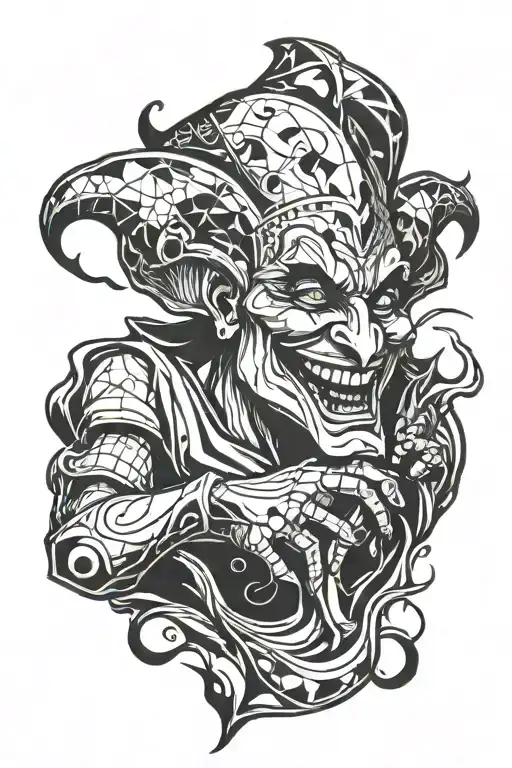 Oracle Matter Laughing Jester Abstract Oil Spill