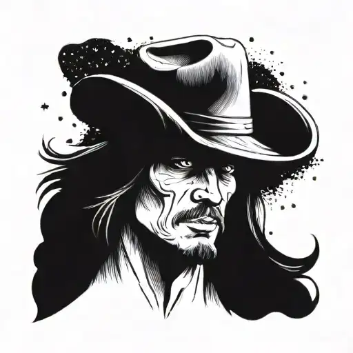 A Cowboy Staring At The Stars