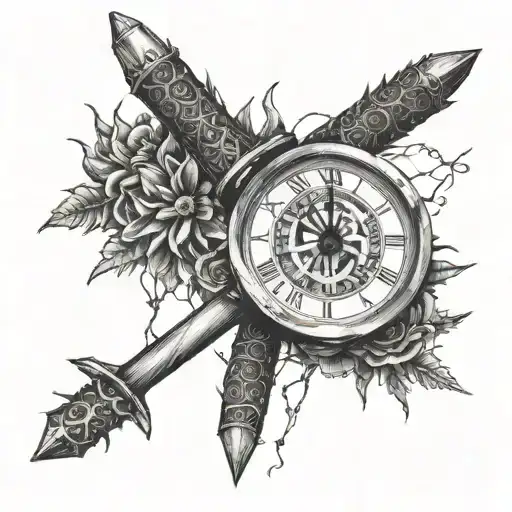 A Thorny Clock Under A Sleepy Nunchaku