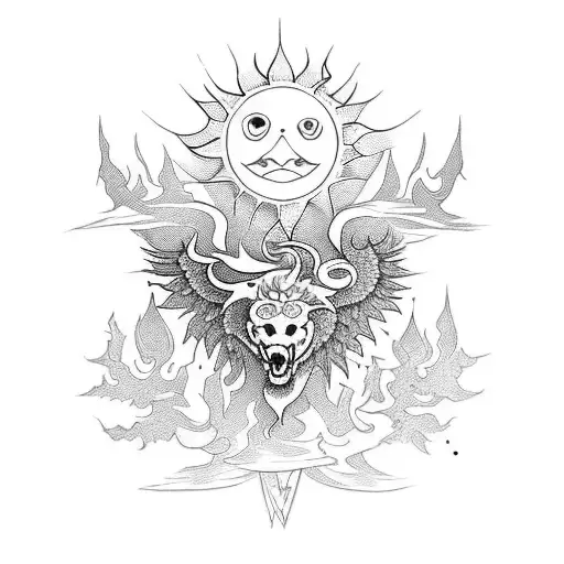Create A Coat Of Arms With Sun And Forest
