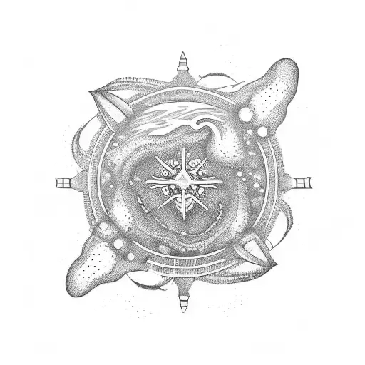 The Ocean Combined With The Universe