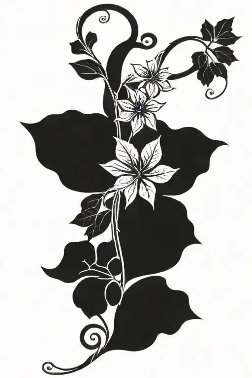 Vine With Paw Prints Embedded