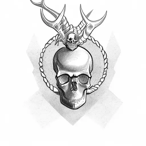 Skull And Horns