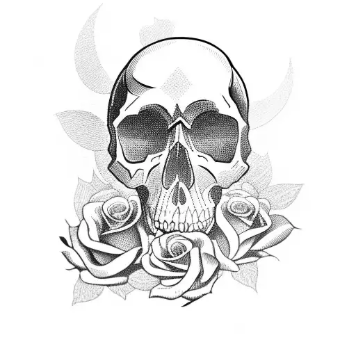 Skull And Roses