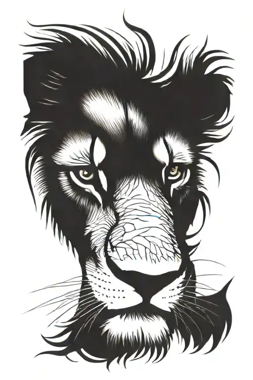 Lion With Injury Near Eye