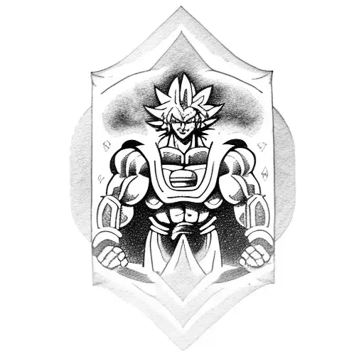 Broly In A Tarot Card