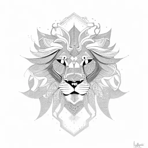 Cybertribal Lion
