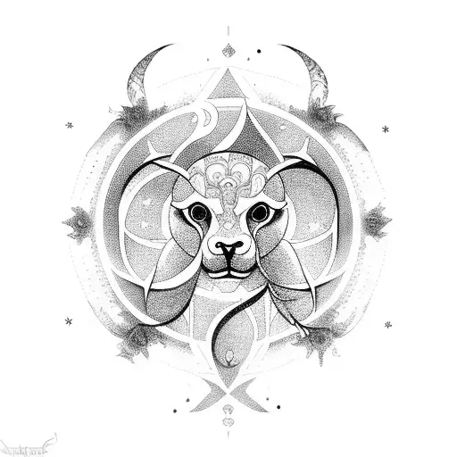 Zodiac Animals In A Celestial Setting