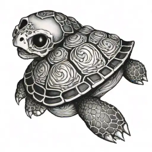 Turtle With Skull Pancer