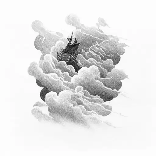 A Powerful Storm Brewing Over A Vast Ocean