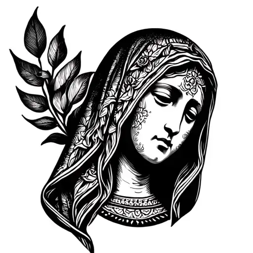 Virgin Mary With Face