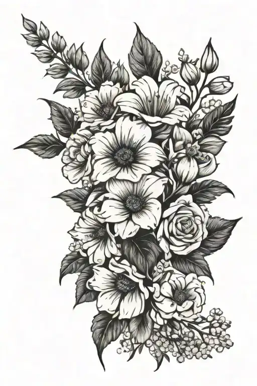 Birth Flower Bouquet