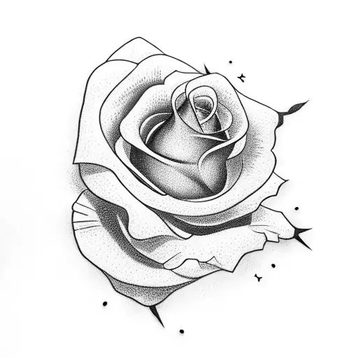 A Stack Of Books With A Red Rose Growing Out Of It