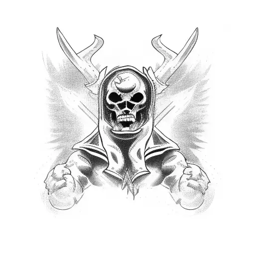 Cowboy Fighting Demons