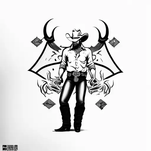 Cowboy Fighting Demons