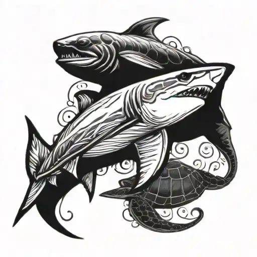 Shark And Turtle