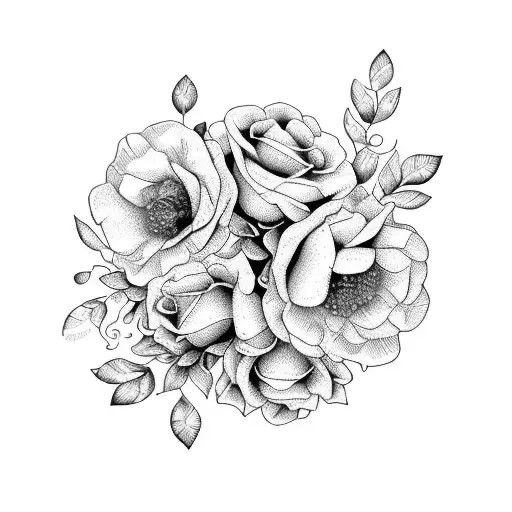 A Beautiful Bouquet Of June And August Birth Month Flowers