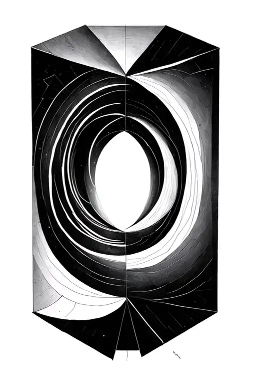 Geometric Spiral Merging In Tesseract Cube